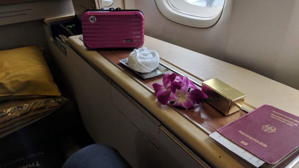 Thai Airways First Class Amenities