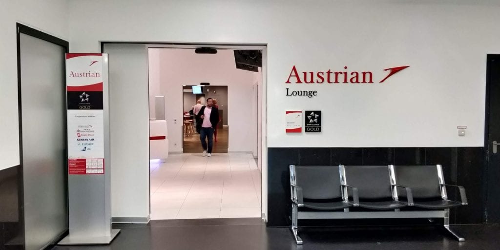 Austrian Airlines Business Class Lounge Wien Schengen Eingang