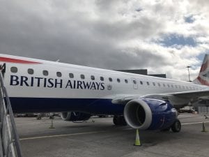 British Airways Business Class Kurzstrecke Embrear 190