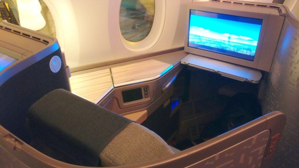 China Airlines Business Class Airbus A350 Sitz 2