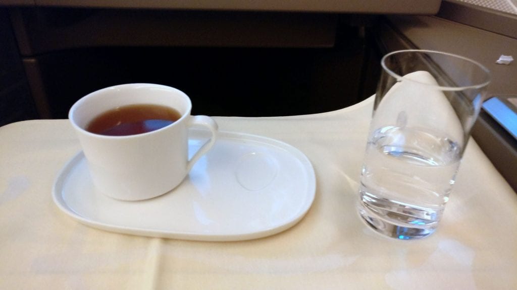 China Airlines Business Class Drinks