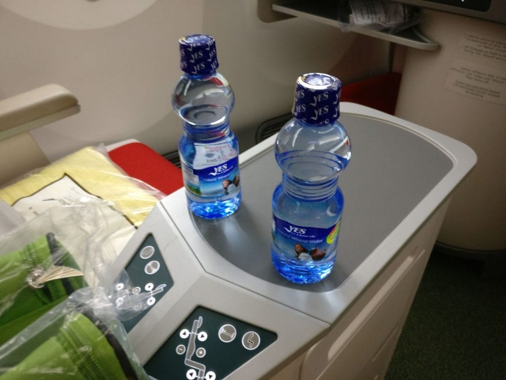 Ethiopian Airlines Business Class Boeing 787 Water