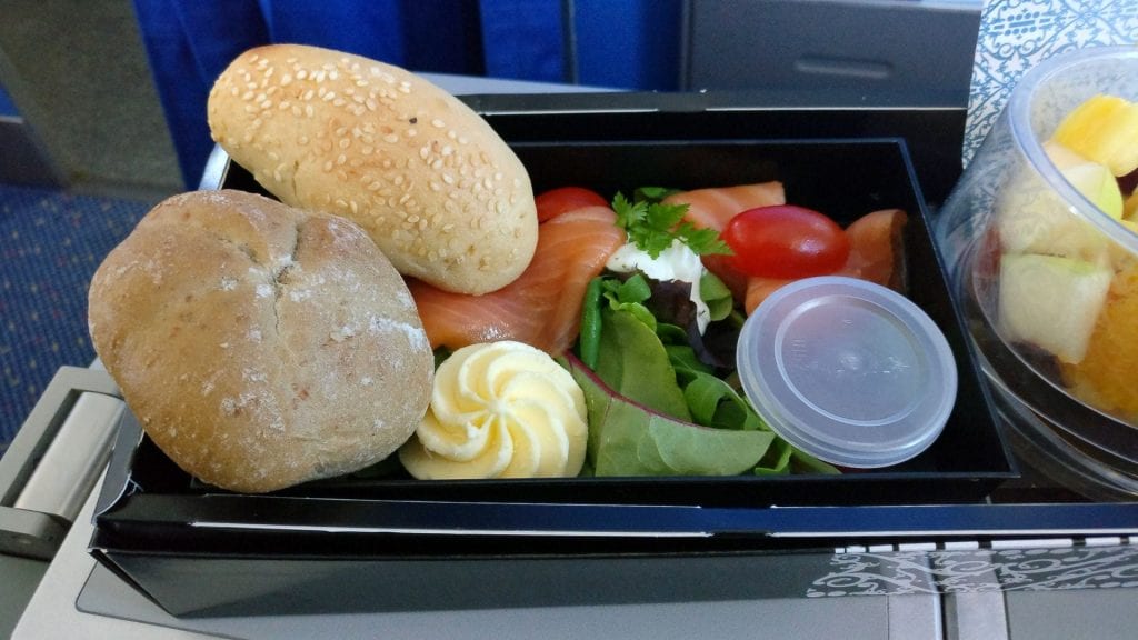 KLM Business Class Frühstück 2