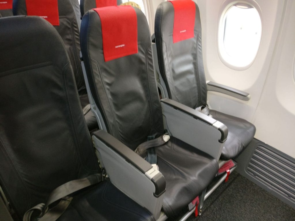 Norwegian Economy Class Seating