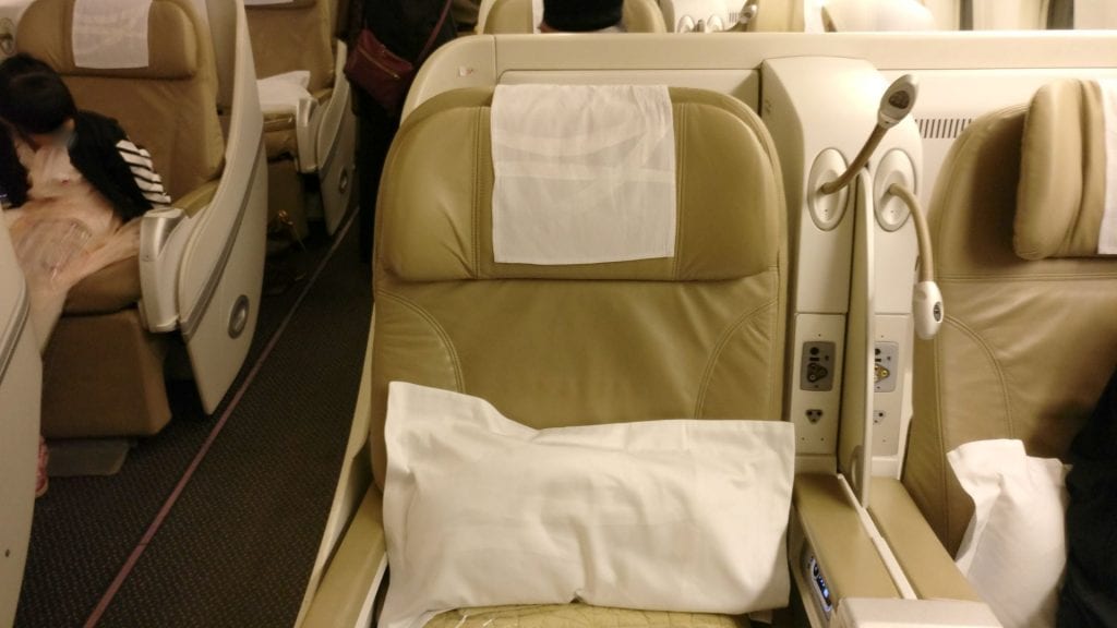 Saudia Business Class Boeing 777 Sitz