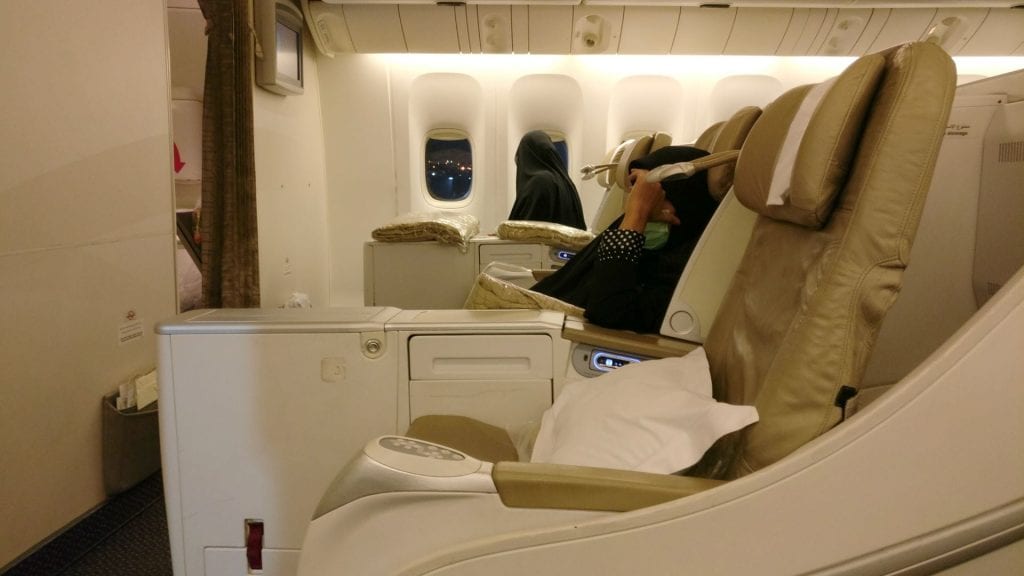 Saudia Business Class Boeing 777 Sitz 5