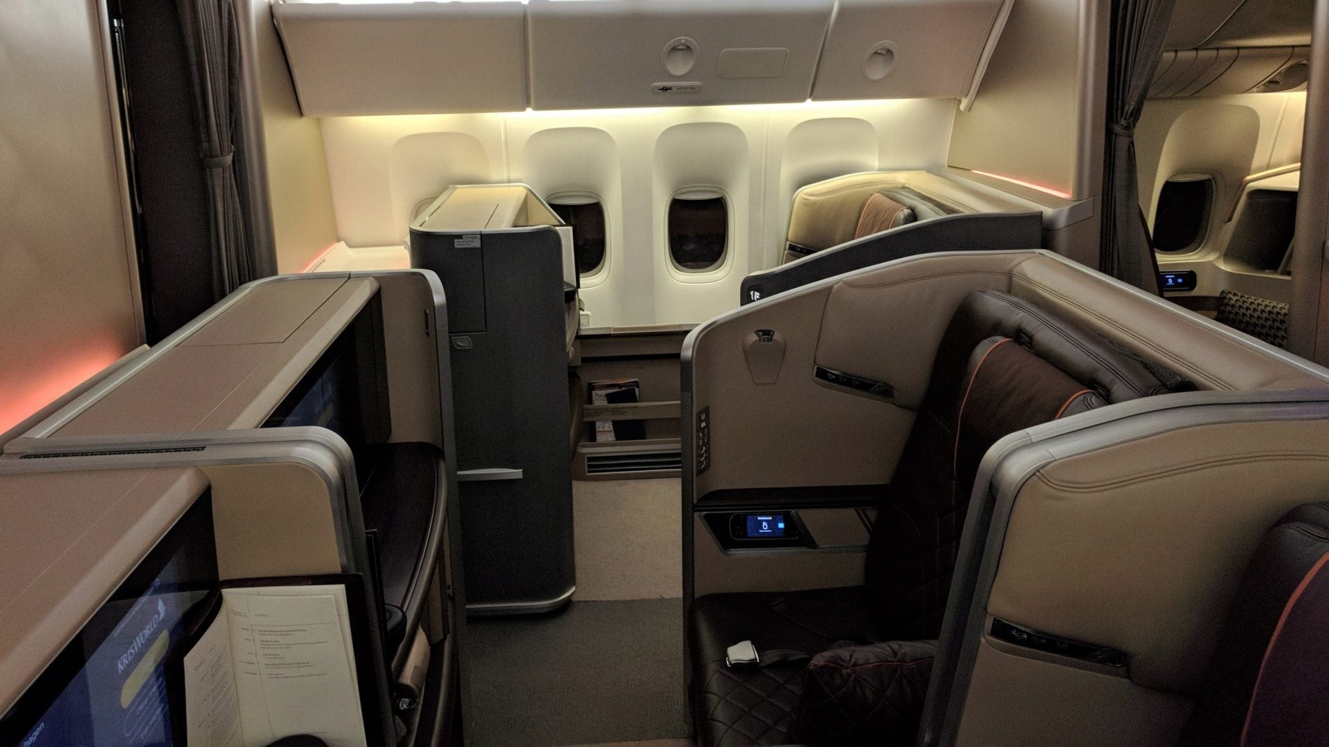Singapore Airlines First Class Kabine
