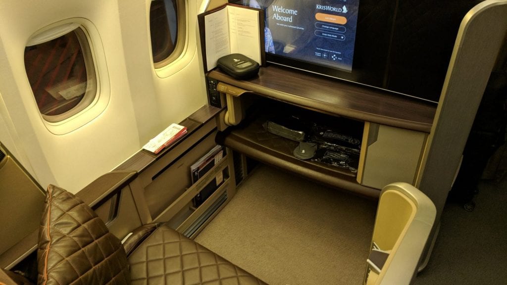 Singapore Airlines First Class Sitz (2)
