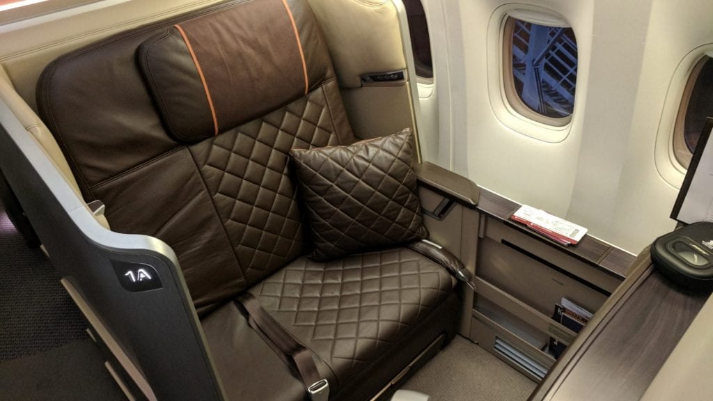 Singapore Airlines First Class Sitz (3)