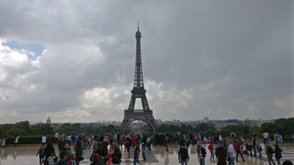 Paris Eiffelturm Regen