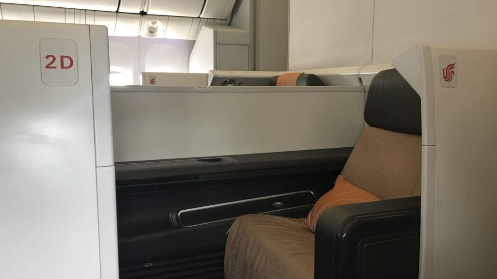 Air China First Class Sitz Privatsphäre