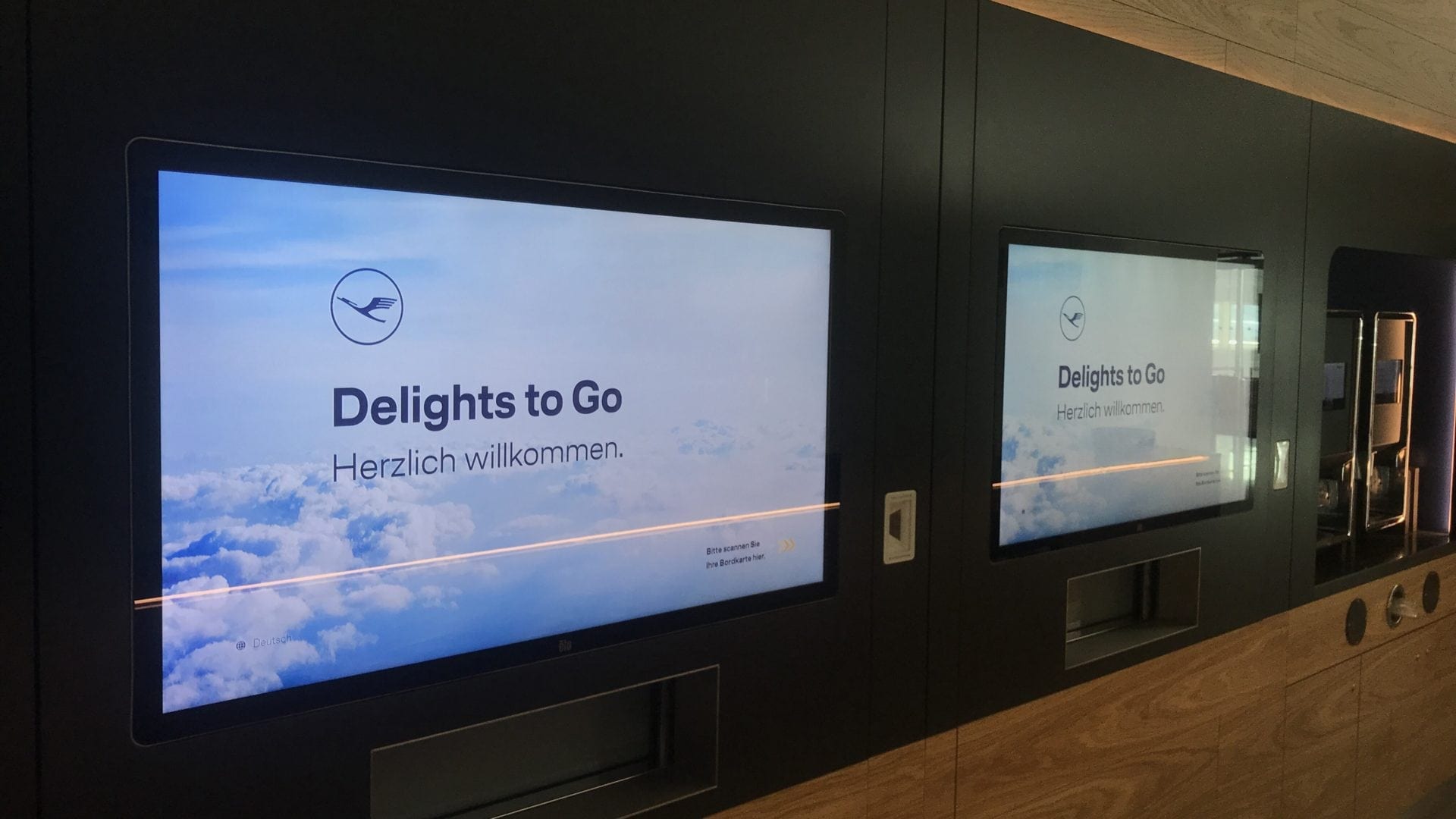 Lufthansa Delights To Go München Bildschirme