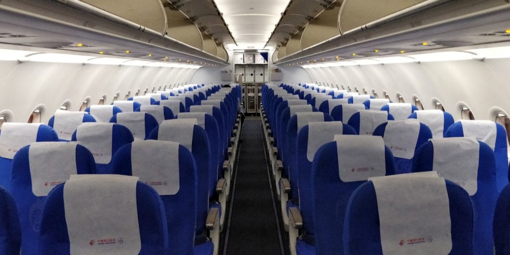 China Eastern Economy Class Airbus A320