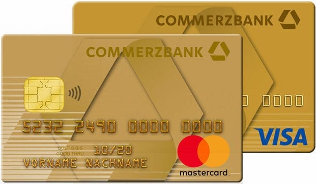 Kreditkartenetui Geldklammer Dollarclip für Commerzbank Premium Kreditkarte Card 