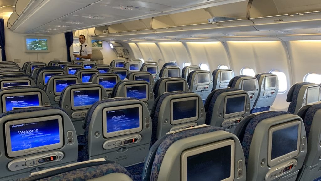 EgyptAir A330 Economy Class Sitze5