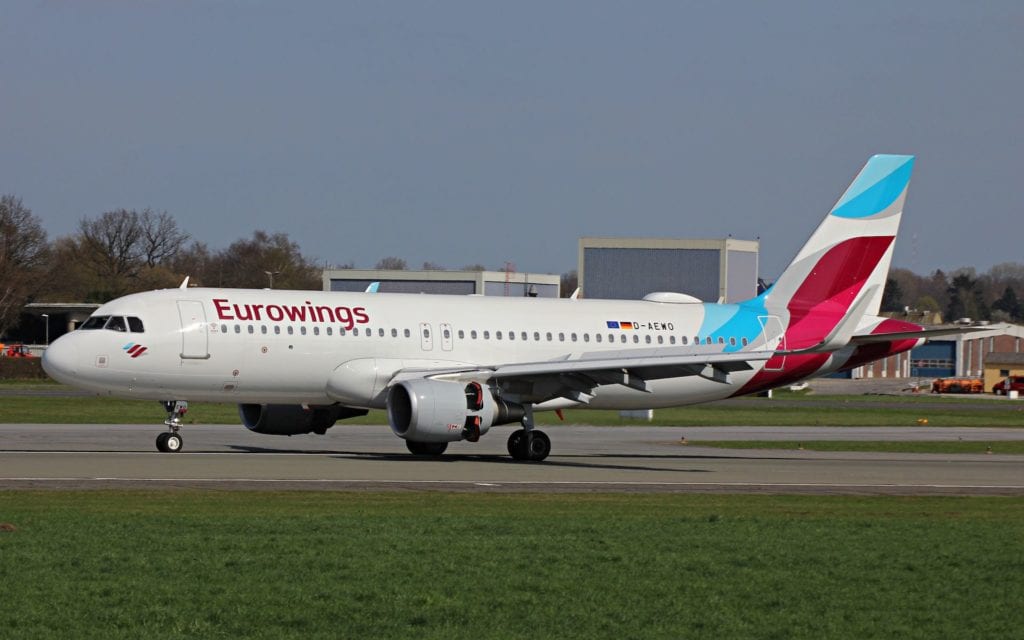 Eurowings Airbus A320 umbuchung