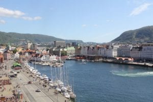 Hotel Havnekontoret Bergen Ausblick Turm