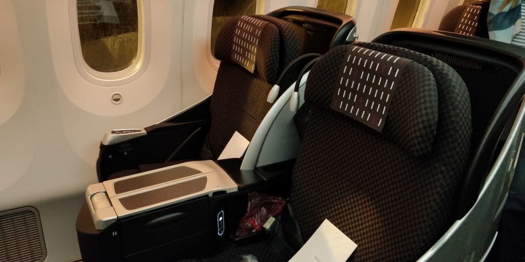 Japan Airlines Business Class Boeing 787 Sitz