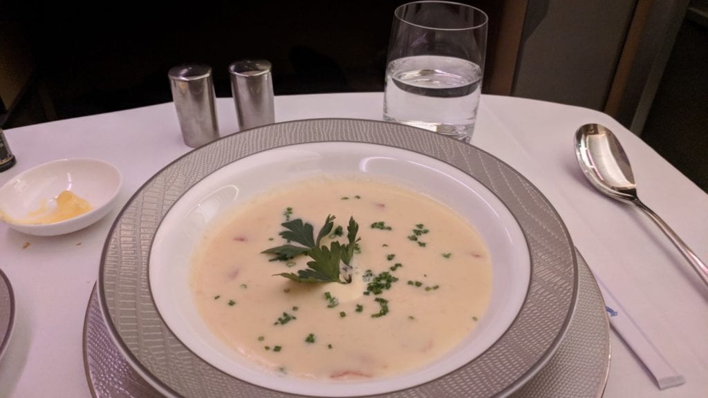 Singapore Airlines First Class Suppe