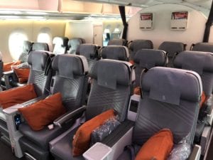 Singapore Airlines Premium Economy Class Kabine