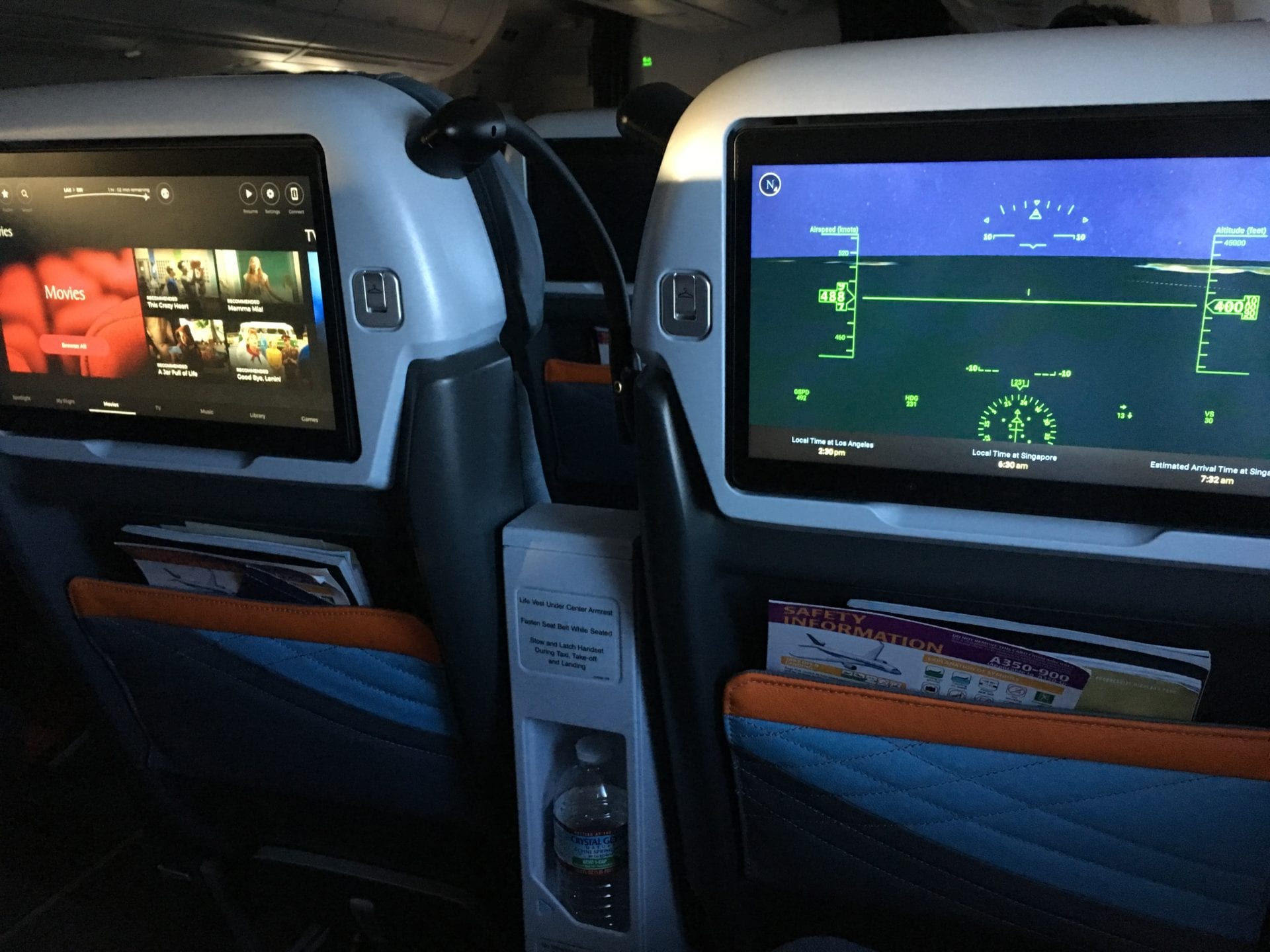 Singapore Airlines Premium Economy Class Ultralangstrecke Entertainment