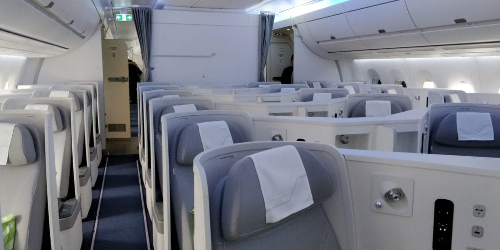 Finnair Business Class Langstrecke Kabine