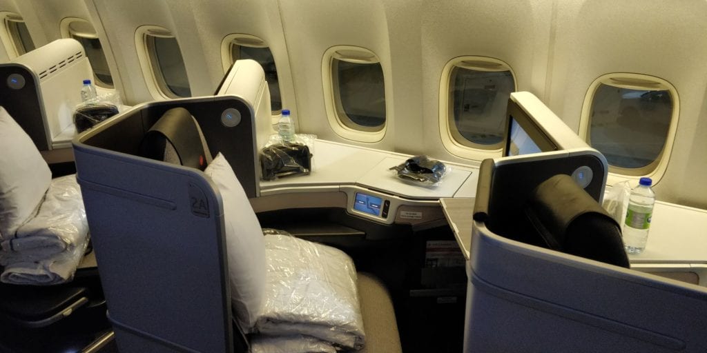 Air Canada Business Class Sitz 2