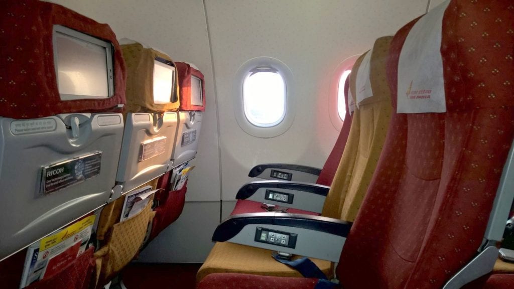 Air India Economy Class Kurzstrecke Sitz 2