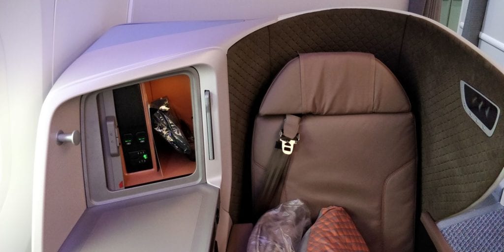 Singapore Airlines Business Class Boeing 787 10 Sitz 2