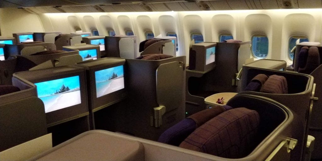 Thai Airways Business Class Boeing 777 Sitz 6