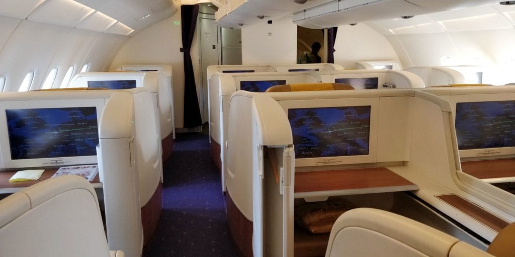 Thai Airways First Class Airbus A380 Kabine