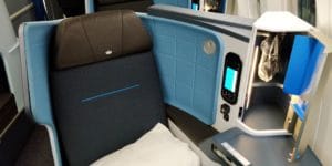 KLM Business Class Boeing 787 Sitz 9