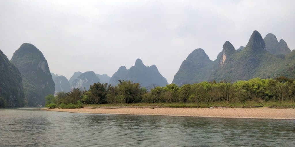 Li River Kreuzfahrt Landschaft