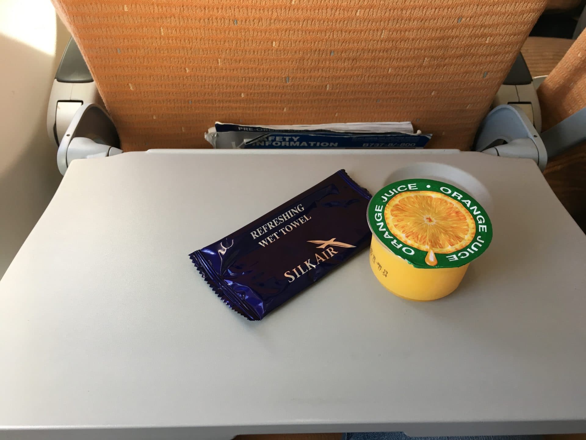 Silk Air Economy Class Kurzstrecke Getränk