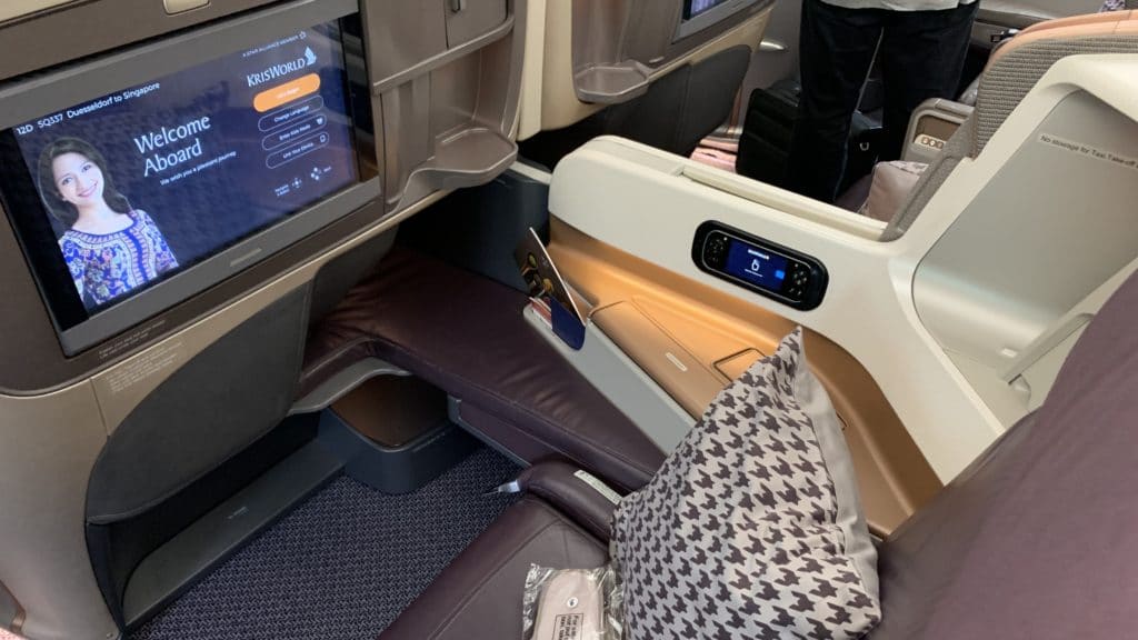 Singapore Airlines Business Class Airbus A350 Sitz