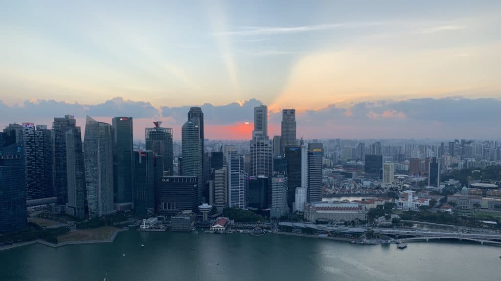 Singapur Sonnenuntergang