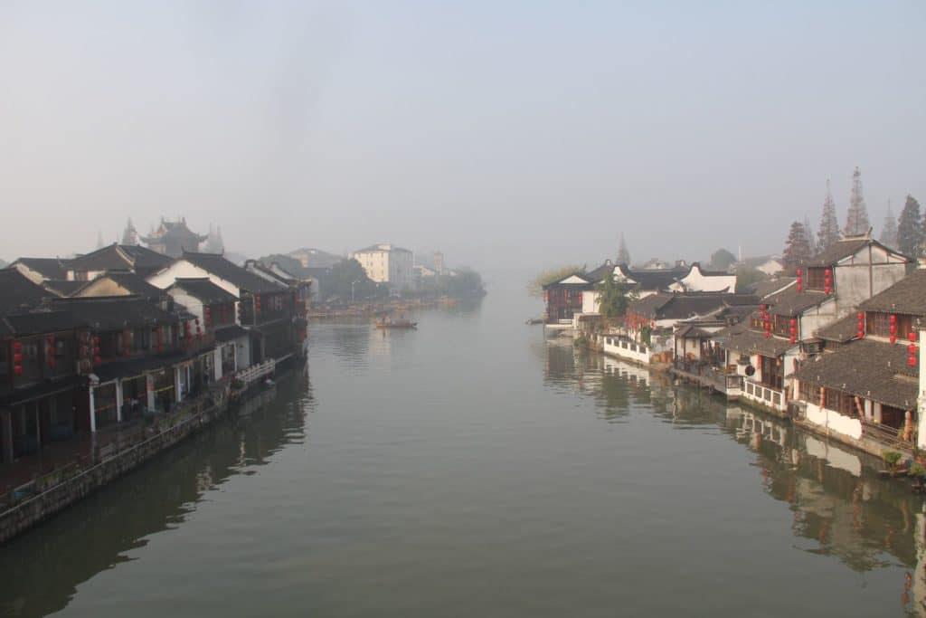 Zhujiajiao Fengshen Brücke Ausblick