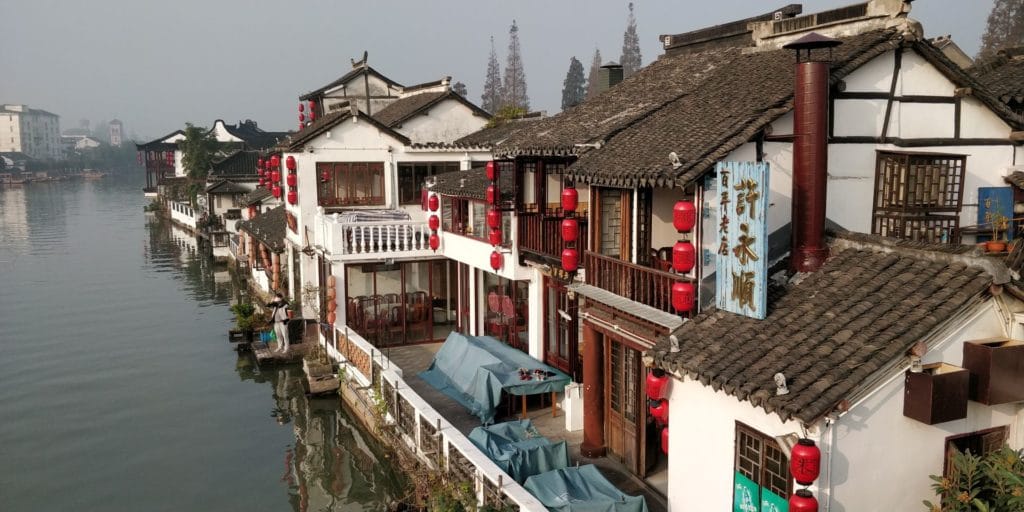 Zhujiajiao Fengshen Brücke Ausblick 3