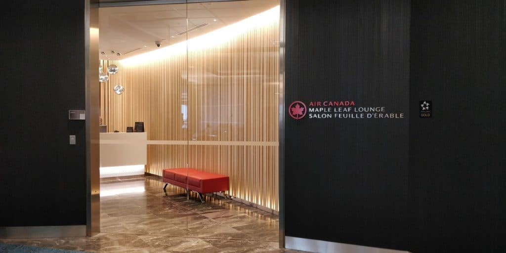 Air Canada Maple Leaf Lounge Vancouver Eingang