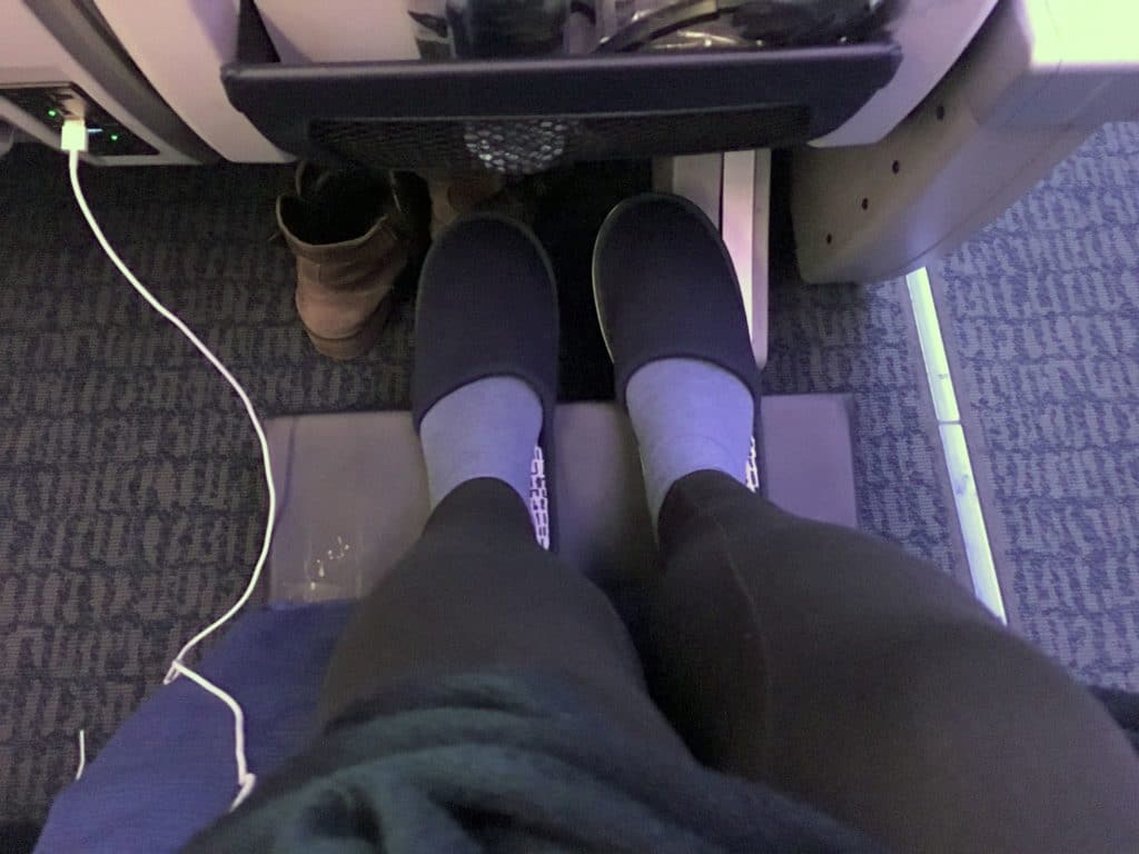 Air China Premium Economy Class Fußablage