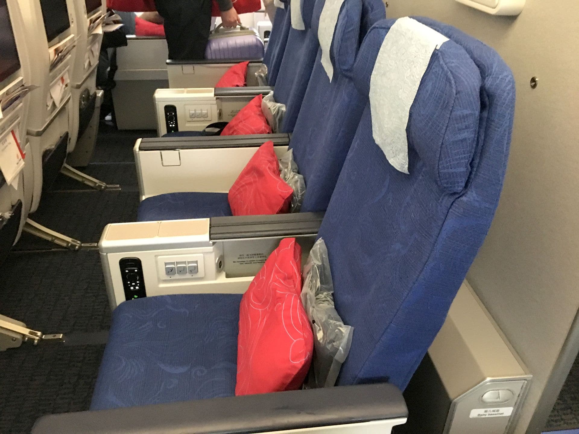 Air China Premium Economy Class Sitz 8