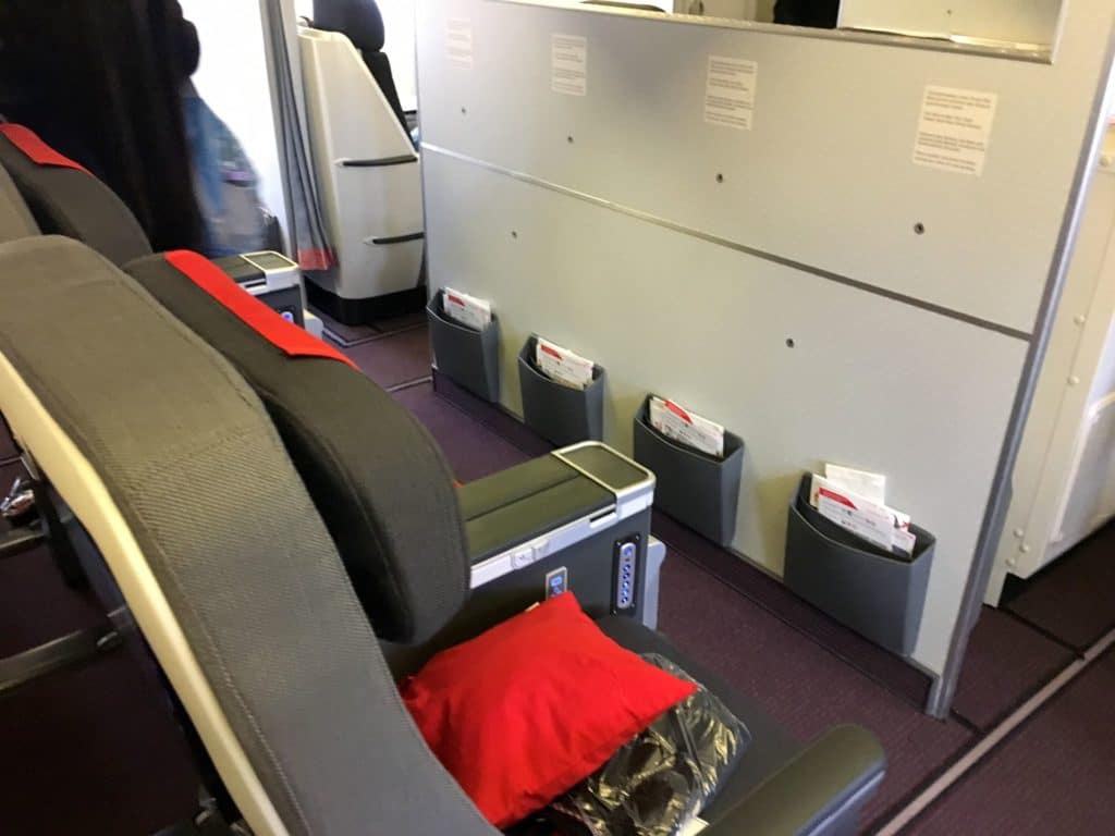 Austrian Airlines Premium Economy Class Sitz 4
