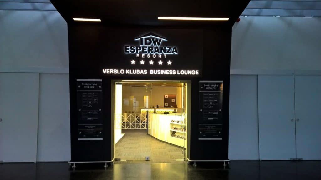 Business Lounge Vilnius Eingang
