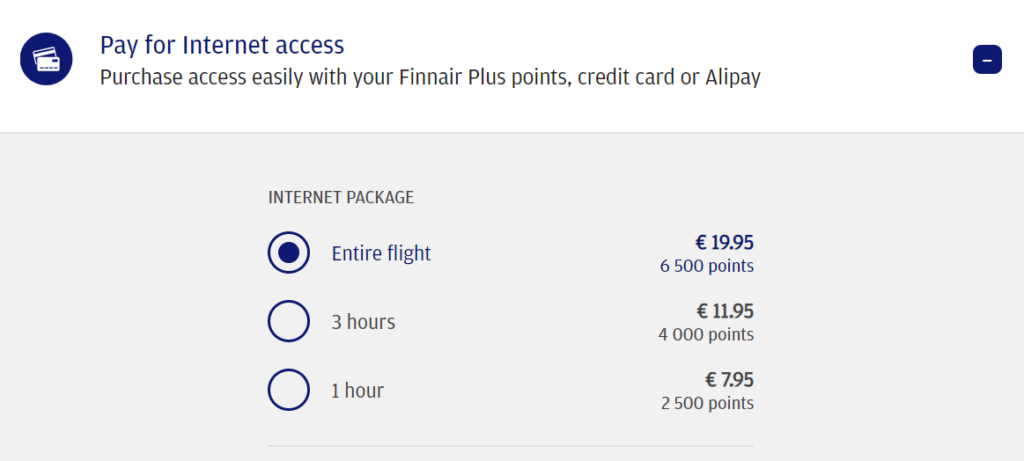 Finnair Internet
