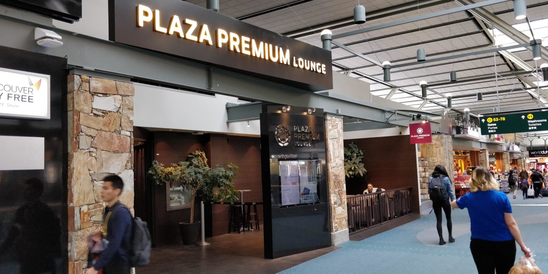 Plaza Premium Lounge Vancouver Eingang