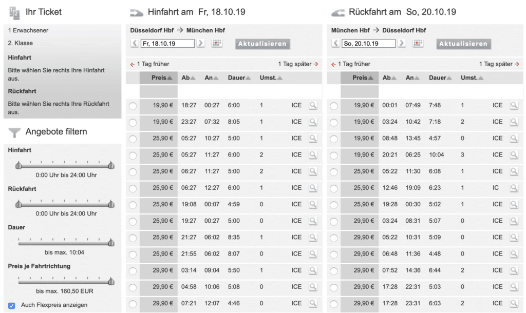 Wie funktioniert der Sparpreis-Finder der Deutschen Bahn? | reisetopia