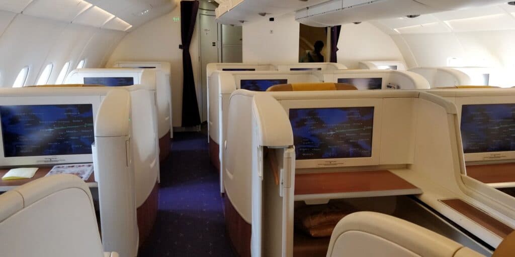 Thai Airways First Class Airbus A380 Kabine