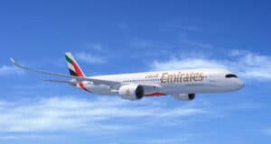 Airbus A350 Emirates Rendering
