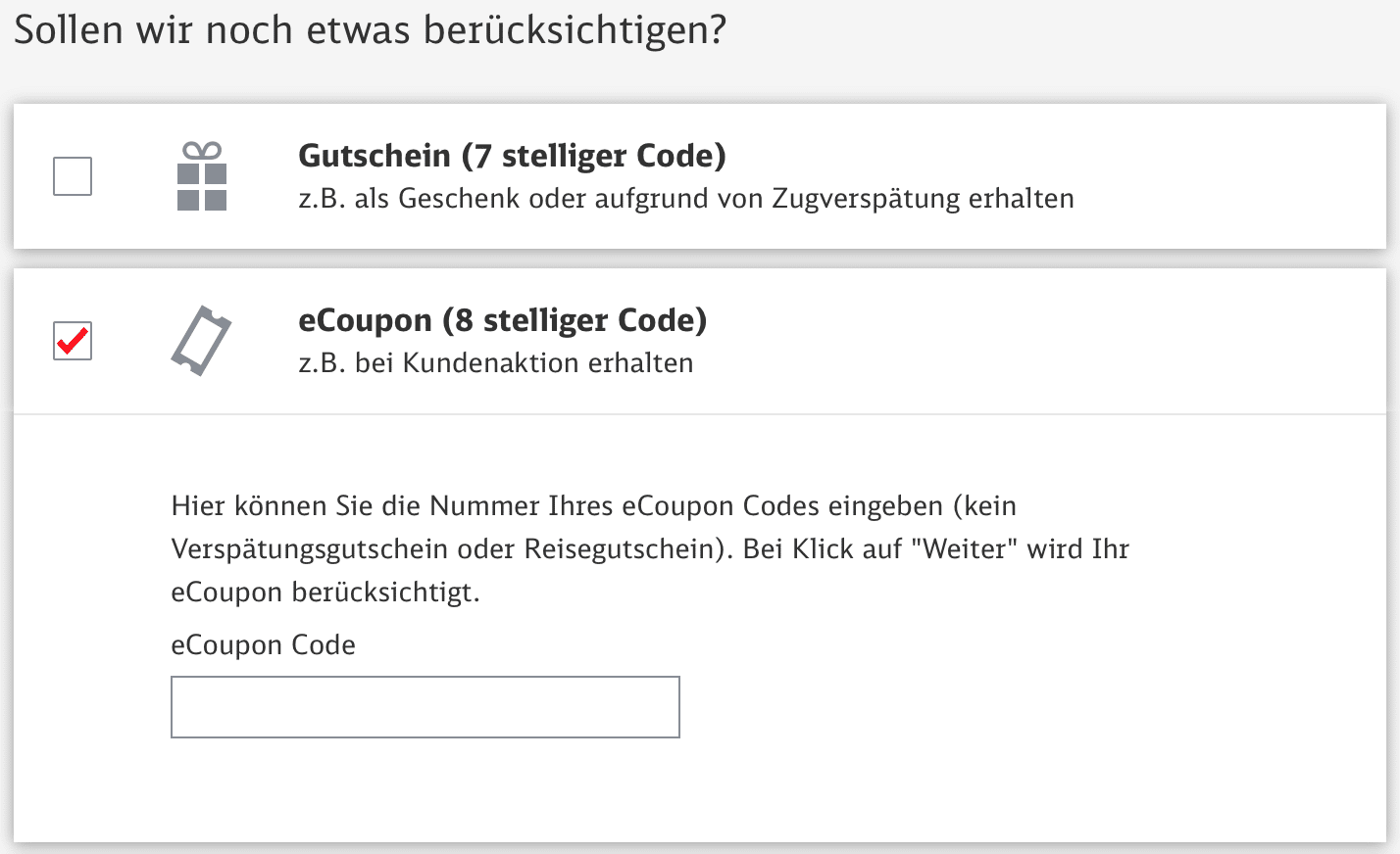 10 Euro Bahn Gutschein für alle Fahrten ab 29 Euro