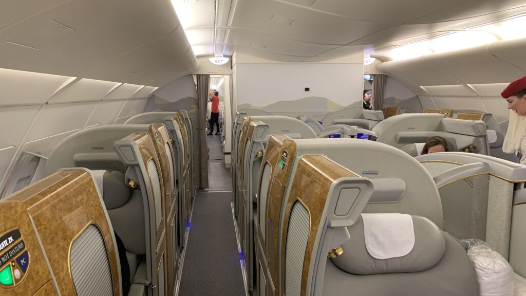 Emirates First Class Airbus A380 Kabine